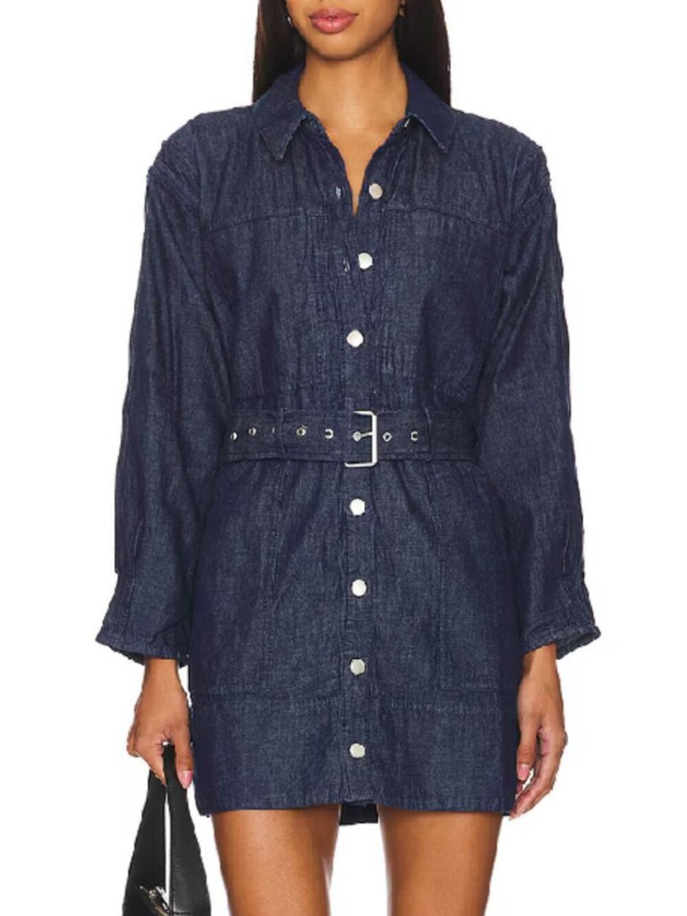 Free People Women's Denim Mini Dress